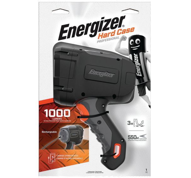 Phare LED rechargeable Hardcase Pro noir