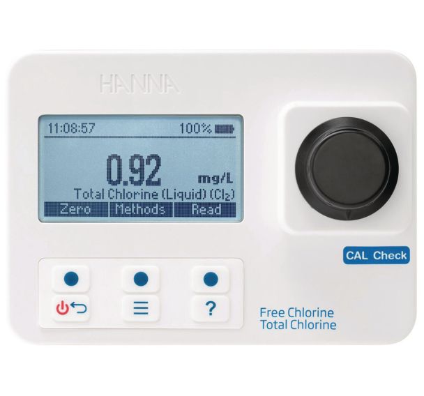 Photomètre chlore libre et total - jusqu'à 5,00 mg/L