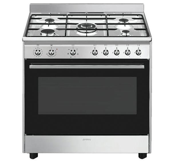 Piano de cuisson mixte - Table de cuisson 5 feux gaz - Smeg - CX90GM