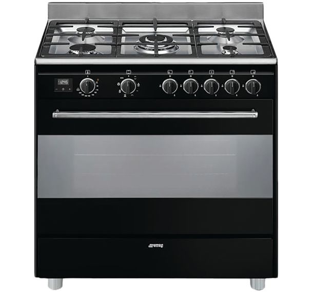 Piano de cuisson mixte BG91N2 - Table de cuisson 5 feux gaz - Smeg
