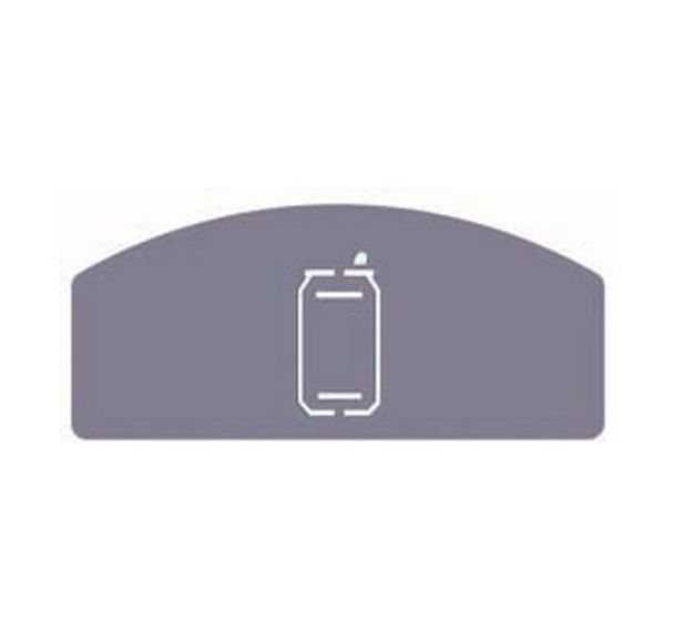 Picto symbole acier pour koala - Acier poudré - Gris