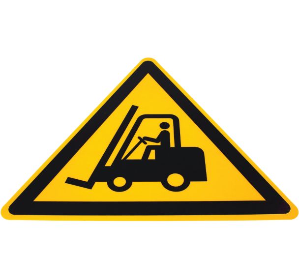 Pictogramme 430x375 mm Jaune/Noir - Chariots élévateurs