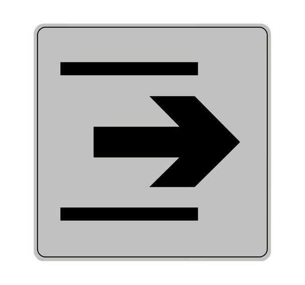 Pictogramme ISO 7001 - Sortie