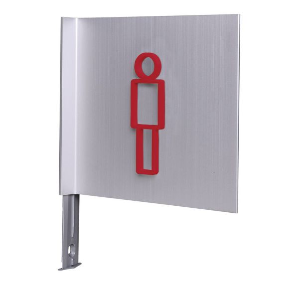 Pictogramme NEOSIGN 3D - Drapeau - WC Homme