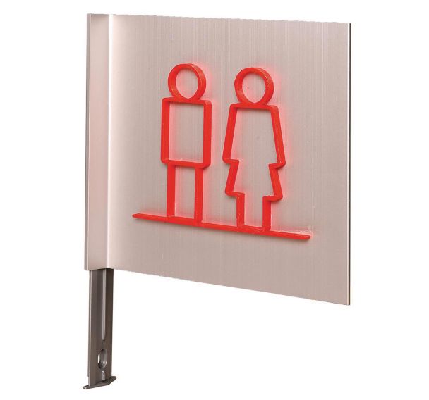 Pictogramme NEOSIGN 3D - Drapeau - WC Homme/Femme