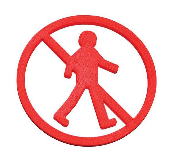 Pictogramme NEOSIGN 3D - Mur/Porte - Accès interdit