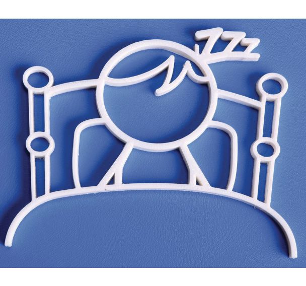 Pictogramme NEOSIGN 3D Mur Dortoir blanc