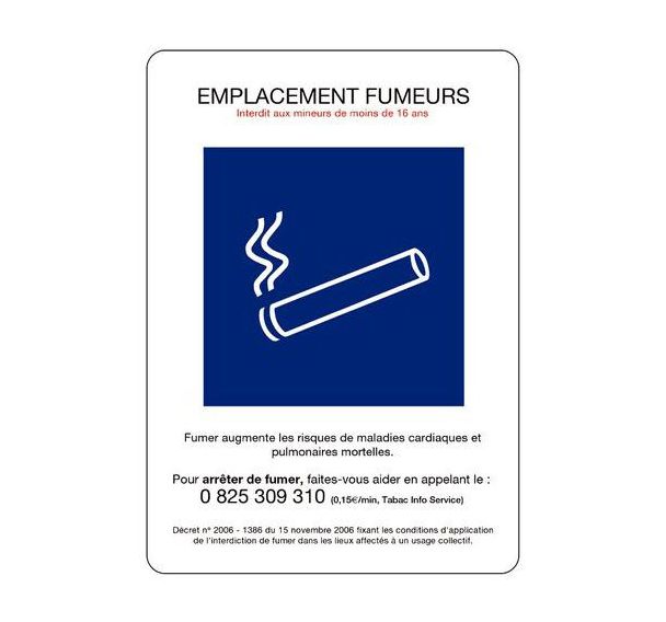Pictogramme Zone fumeur - A4