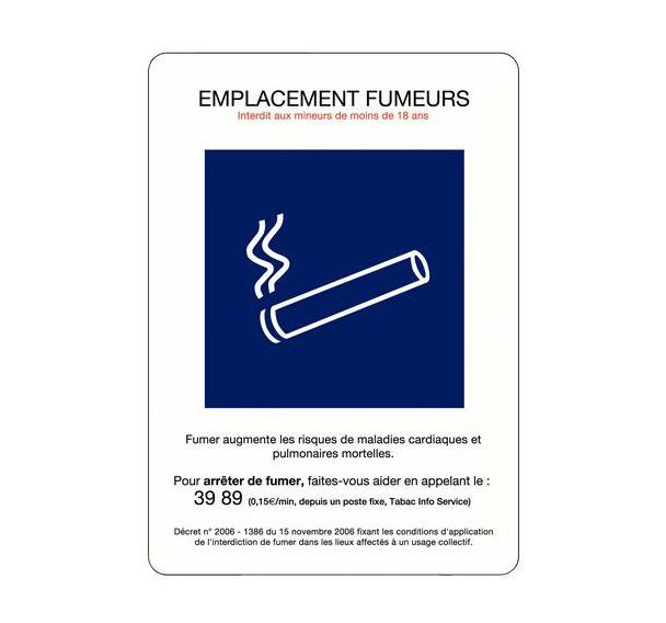 Pictogramme Zone fumeur - A5