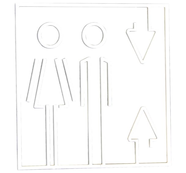 Pictogramme acrylique en relief Ascenseur