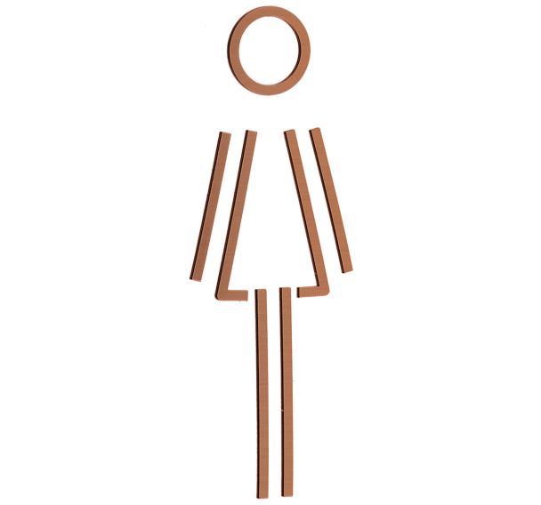 Pictogramme acrylique en relief Femme