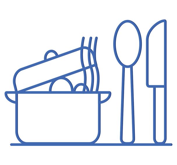 Pictogramme scolaire en relief Elise & Gaby - Cantine