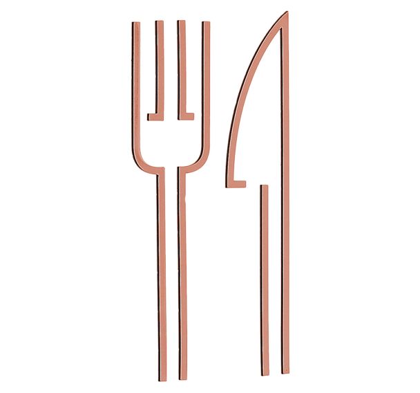 Pictogramme acrylique en relief restaurant