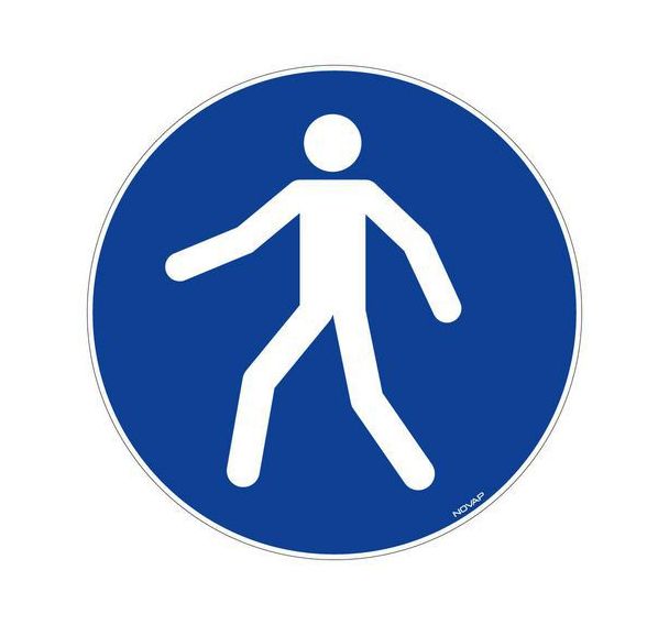 Pictogramme au sol - Piéton - 300 mm - Novap