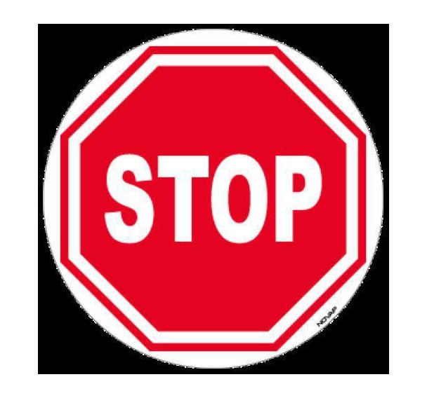 Pictogramme au sol - Stop - 300 mm - Novap