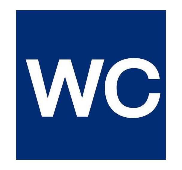 Pictogramme de signalisation PVC rigide - WC - 20 x 20 cm