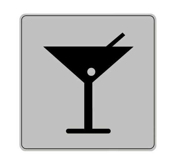 Pictogramme en polystyrène ISO 7001 - Bar