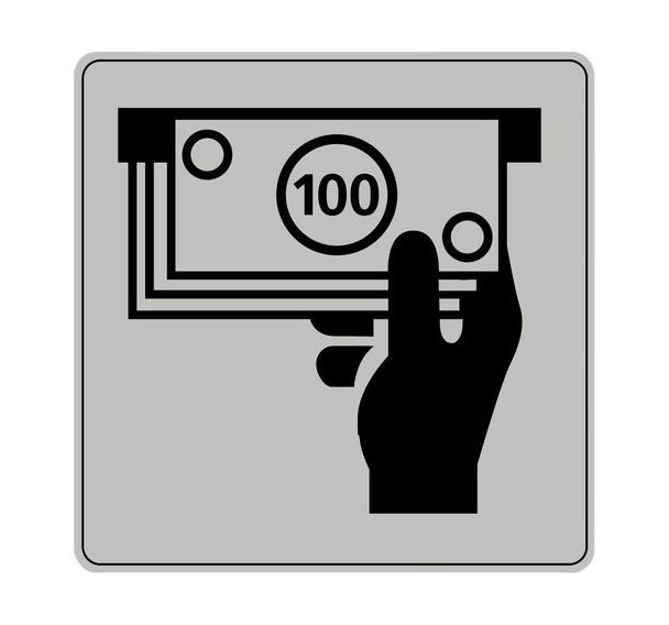 Pictogramme en polystyrène ISO 7001 - Distributeur