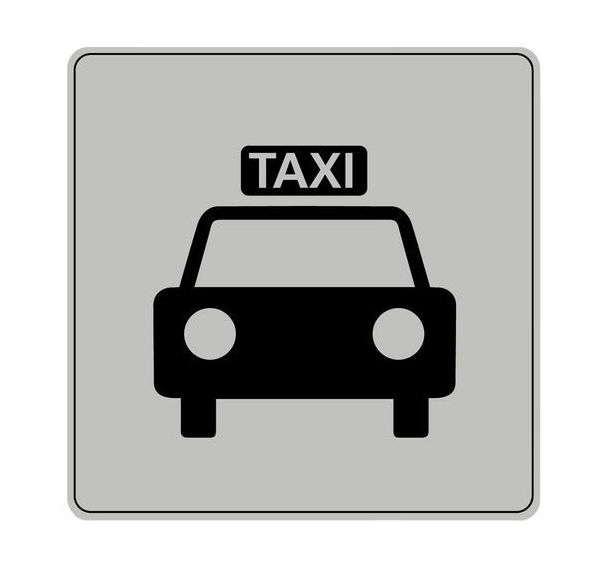 Pictogramme en polystyrène ISO 7001 - Taxi