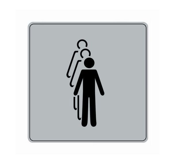 Pictogramme iso 7001 symbole presentez vous 1par1 90x90mm