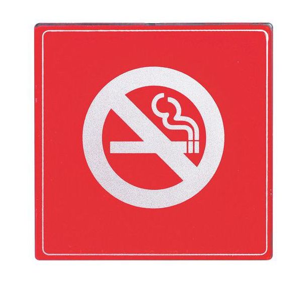 Pictogramme plexiglas carré - Défense de fumer