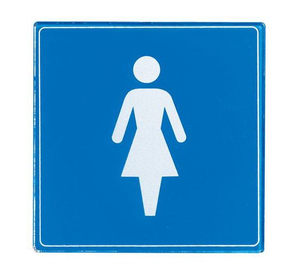 Pictogramme plexiglas carré - Femme