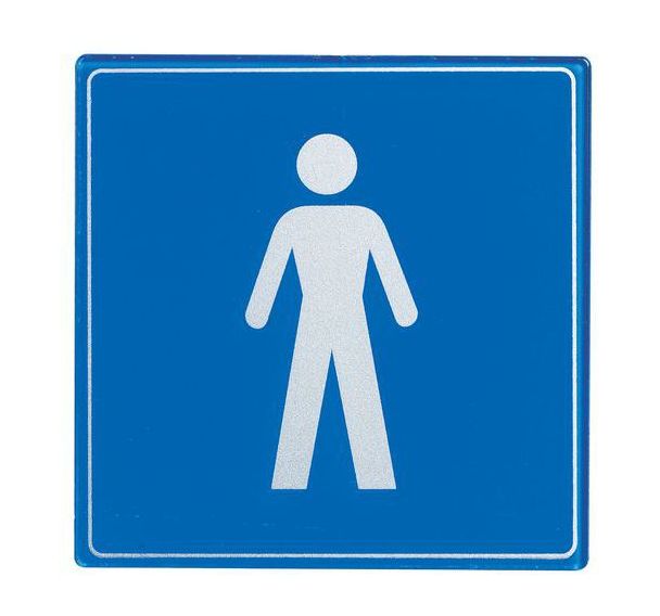 Pictogramme plexiglas carré - Homme