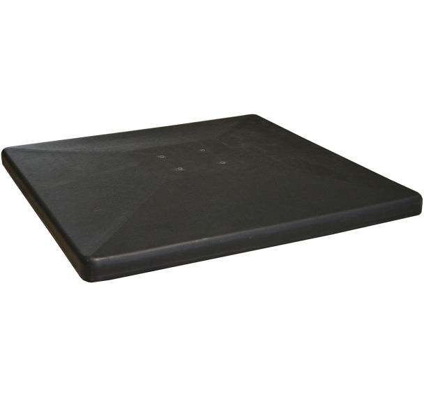 Pied ciment/PVC 90 kg pour parasol déporté - noir
