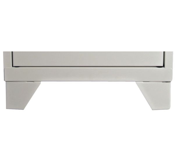 Pied pour caisson métal 2 tiroirs rangement et 1 dossiers suspendus Pierre Henry