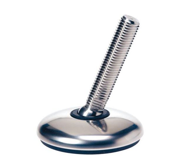 Pied réglable inox - Étanche - Ø 102 mm - 1950 Kg
