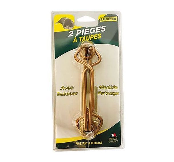 Piège à taupe Putange avec tente - Lot de 2