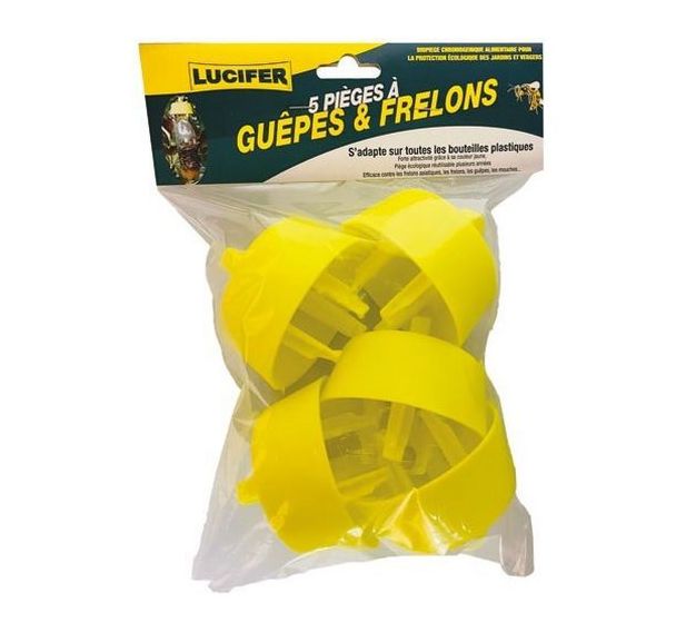 Pièges à guêpes pour bouteille plastique - Lot de 5