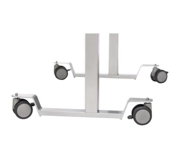 Piètement roulettes doubles sans rehaussement pour Table Ergo 2