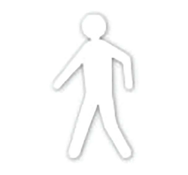 Piéton adhésif de marquage au sol LeanStripe - Blanc - Ergomat