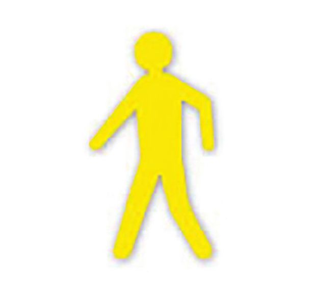 Piéton adhésif de marquage au sol LeanStripe - Jaune - Ergomat