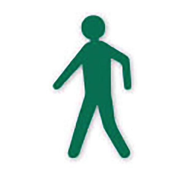 Piéton adhésif de marquage au sol LeanStripe - Vert - Ergomat