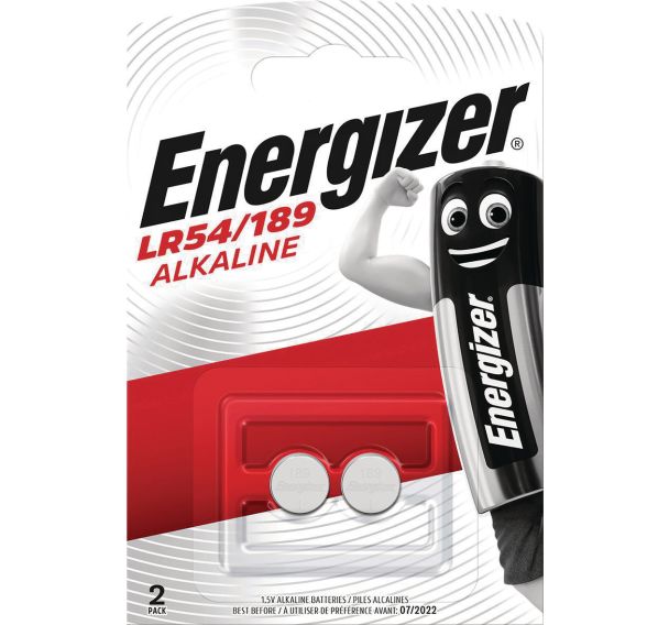Pile alcaline pour calculatrice, montre et multifonction - LR54 - Lot de 2 - Energizer