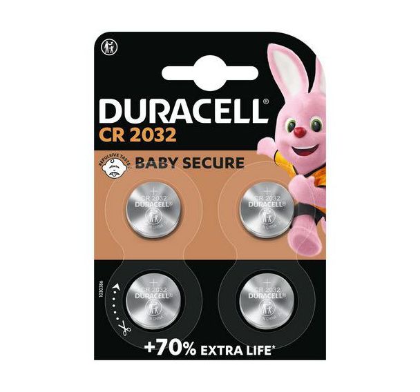 Pile bouton Lithium 2032 - Pack de 4 - Duracell