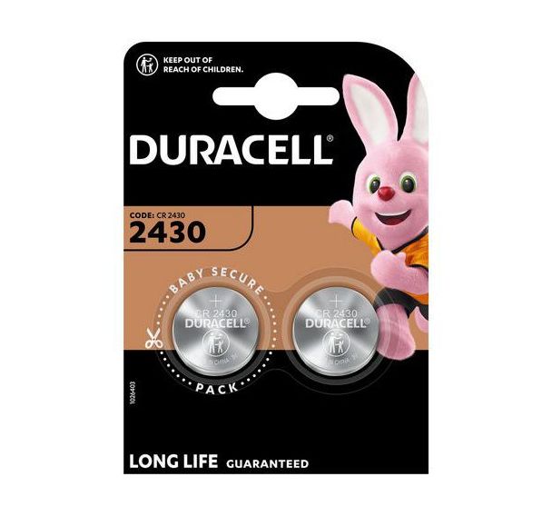 Pile bouton Lithium 2430 - Pack de 2 - Duracell