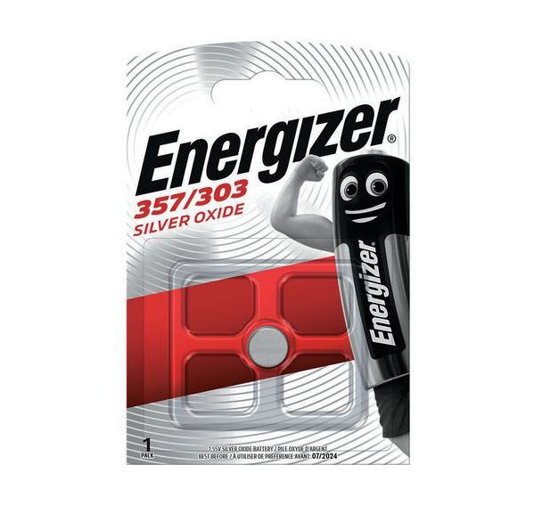 Pile bouton oxyde argent 357-303 - Energizer