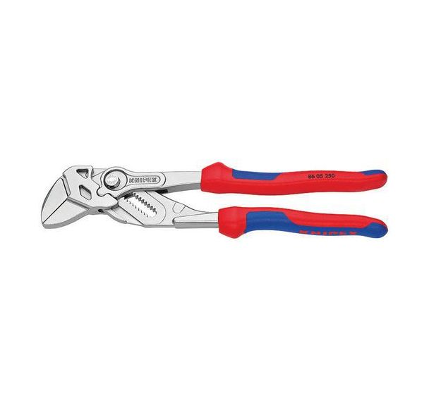 Pince-clé pince et clé à la fois chromée avec gaines bi-matière 250 mm