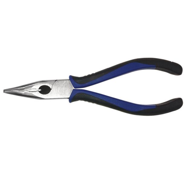 Pince à bec demi-rond coudé 160mm - Manutan