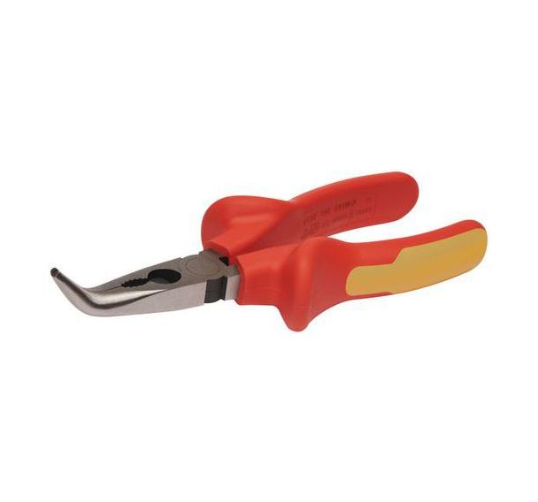 Pince à bec demi-rond coudé isolée - Irimo