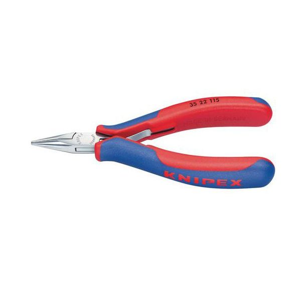 Pince à bec pour l'électronique - Bec demi-rond droit