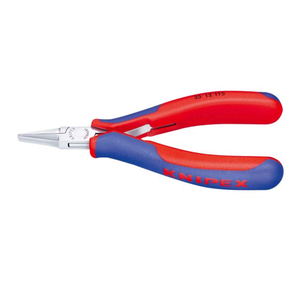 Pince à bec pour l’électronique - modèle plat L = 115 mm