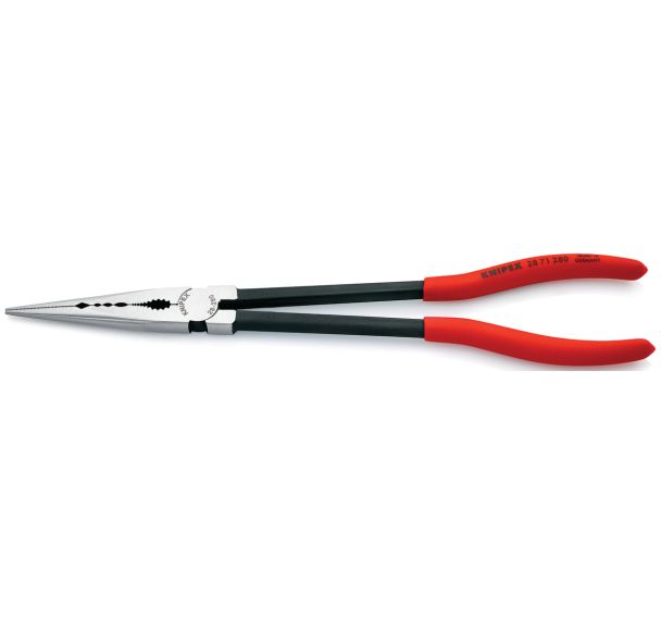 Pince à becs extra longue 280mm Droite tête polie PVC