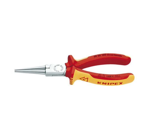 Pince à becs longs chromée 160 mm Réf: 30 36 160