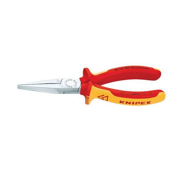 Pince à becs longs chromée 160 mm Réf: 30 16 160 SB