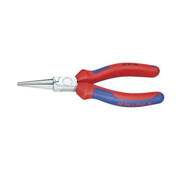 Pince à becs longs chromée avec gaines bi-matière 140 mm 30 35 140