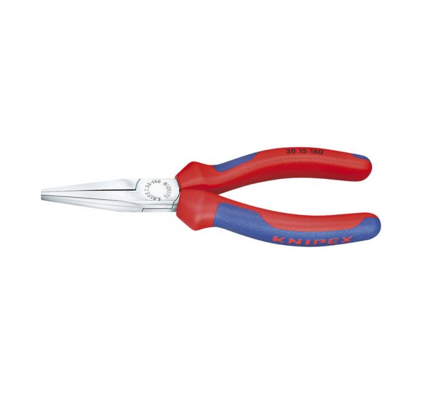 Pince à becs longs chromée avec gaines bi-matière 190 mm 30 15 190